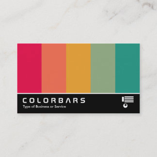 Tarjeta De Visita Barras de color de pantalla ancha 02