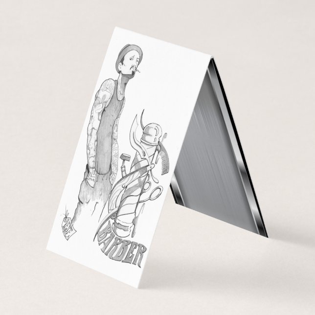 Tarjeta De Visita Barrera de plantilla (Anverso)