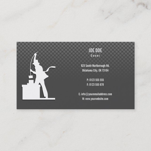 Tarjeta De Visita Barrido de chimenea | Profesional (Anverso)