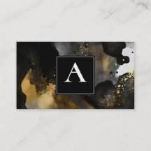 Barrido Primordial | Diseño Abstracto de Oro Negro