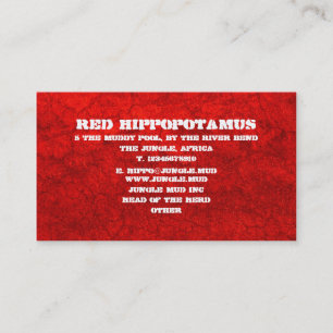 Tarjeta De Visita Barro rojo - Personalizado
