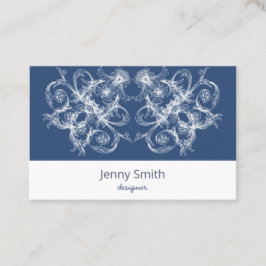 Tarjeta De Visita Barroco floral retro