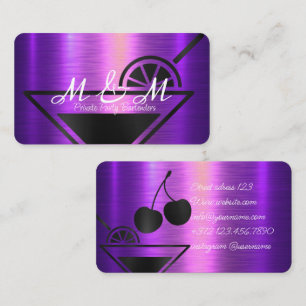 Tarjeta De Visita Bartender de fiesta privada para su evento especia