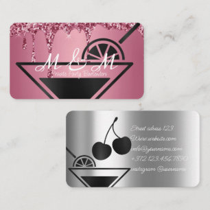 Tarjeta De Visita Bartender de fiesta privada para su evento especia
