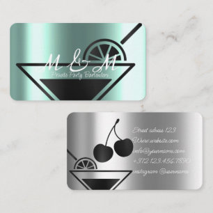 Tarjeta De Visita Bartender de fiesta privada para su evento especia