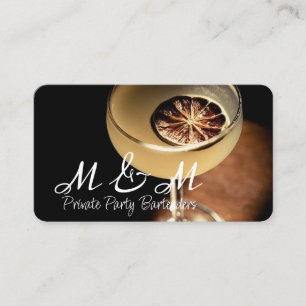 Tarjeta De Visita Bartender de fiesta privada para su evento especia