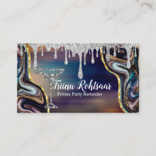 Tarjeta de visita Bartender de Fiesta privado