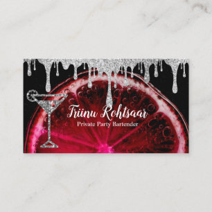 Tarjeta de visita Bartender de Fiesta privado