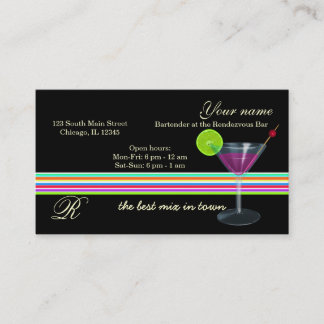 Tarjeta De Visita Bartender/Propietario