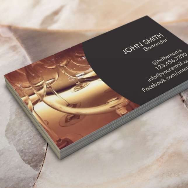 Tarjeta De Visita Bartender Wine Taster (Subido por el creador)