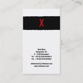 Tarjeta De Visita Basado en la tipografía