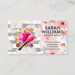 Tarjeta De Visita Base de Maquillaje Cepillado Cosméticos
