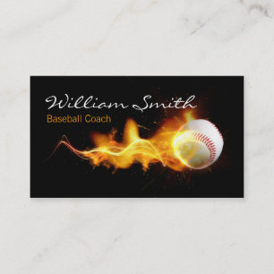 Tarjeta De Visita Baseball Coach Business Card