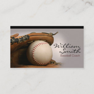 Tarjeta De Visita Baseball Coach Business Card