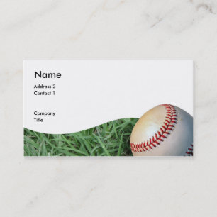 Tarjeta De Visita baseballbizcard, dirección 2, contacto 1,
