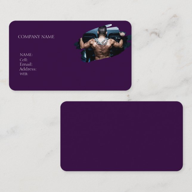 TARJETA DE VISITA BASIC TEMPLATE EMPRESARIAL CARTEL (Anverso / Reverso)