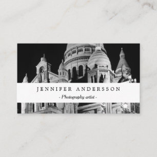 Tarjeta De Visita Basílica de Sacre Coeur de París Francia Vintage