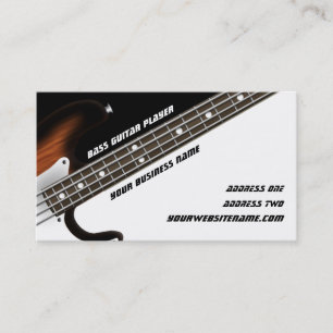 Tarjeta De Visita Bass Guitar Player