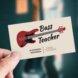 Tarjeta De Visita Bass Guitar Teacher