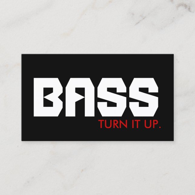 Tarjeta De Visita BASS : sube. (Anverso)