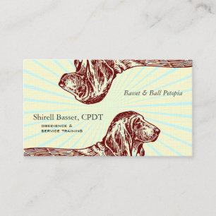 Tarjeta De Visita Basset Hound Dog Business