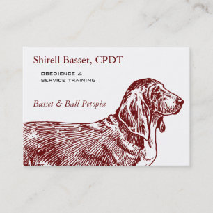 Tarjeta De Visita Basset Hound Dog Business