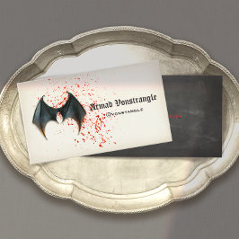 Tarjeta De Visita Bat Wings de Bloody Vampire