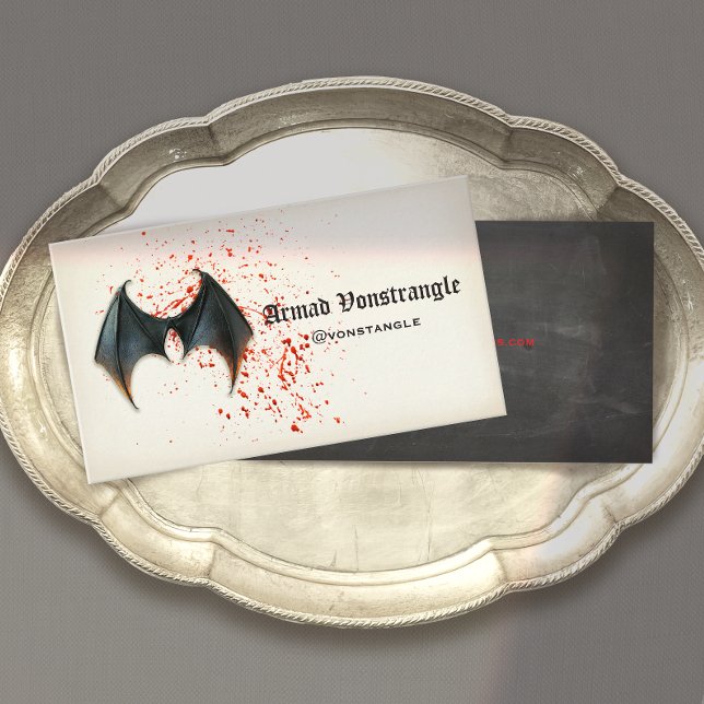 Tarjeta De Visita Bat Wings de Bloody Vampire (Subido por el creador)