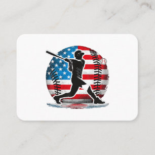 Tarjeta De Visita bateador de béisbol estadounidense con Estados Uni