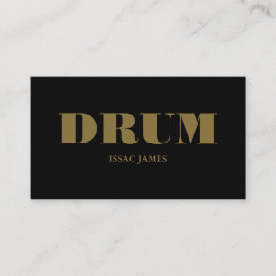 Tarjeta De Visita Baterista con Estilo, Músico Profesional