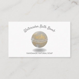 Tarjeta De Visita Bath Bomb Spa Natural Soap Gold Spa