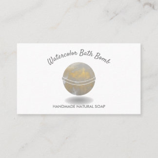 Tarjeta De Visita Bath Bomb Spa Natural Soap Gold Spa