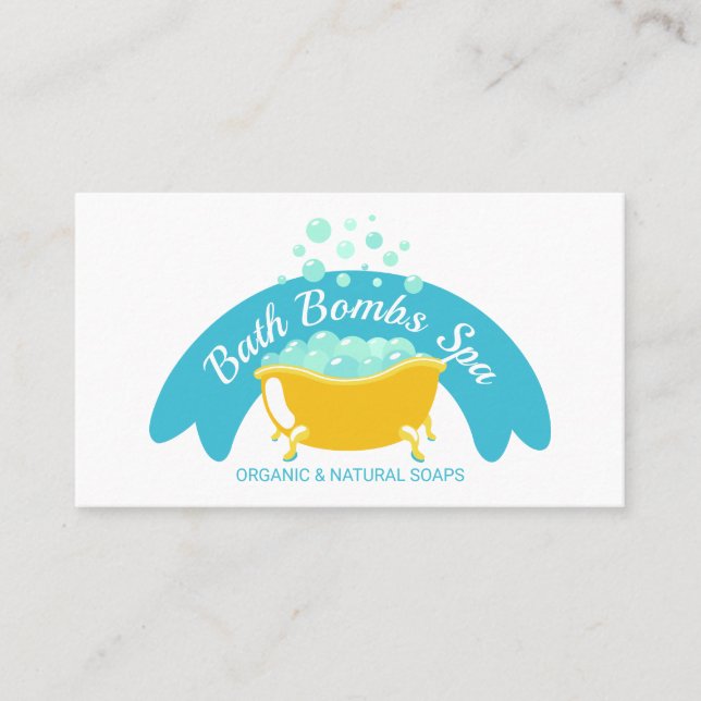Tarjeta De Visita Bathtubs Spa Bubble Shampoo (Anverso)