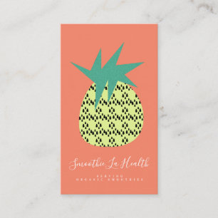 Tarjeta De Visita Batido de Frutas Licuado de Piña Pop