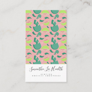 Tarjeta De Visita Batido de Leche Smoothie de Fruta Guayaba Patrón R
