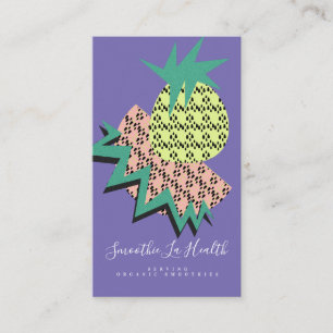 Tarjeta De Visita Batido de leche Smoothie Frutas Sandía Piña