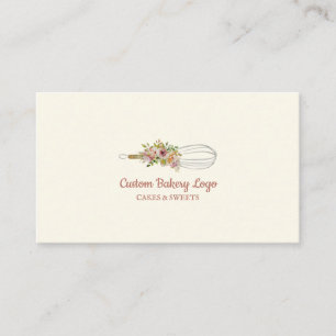 Tarjeta De Visita Batidor de cocina Chef de pastelería