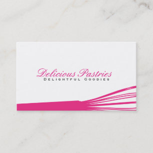 Tarjeta De Visita Batidor III (magenta) Maestro Culinario