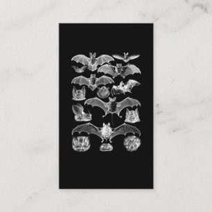 Tarjeta De Visita Bats Night Microbat Night View Creepy Gótico