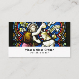 Tarjeta De Visita Bautismo de Jesús, Cristianismo, Religiosidad