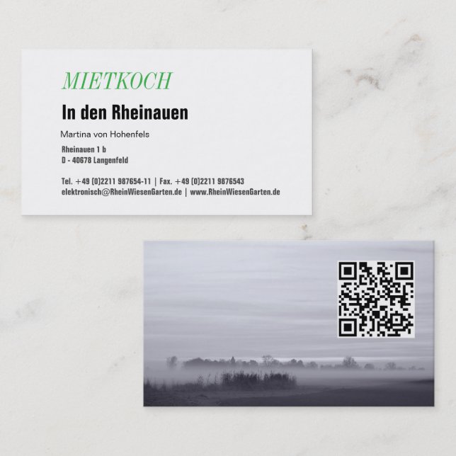 Tarjeta de visita bávara (Anverso / Reverso)