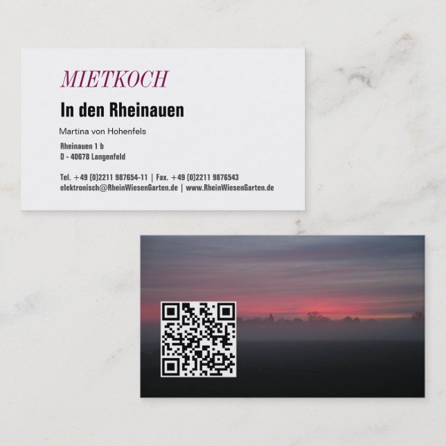 Tarjeta de visita bávara (Anverso / Reverso)