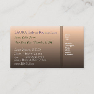 Tarjeta De Visita BBB - Belleza 3 de BAVERLY Brown