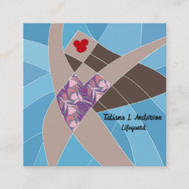 Tarjeta de visita Beach Babe Lifeguard