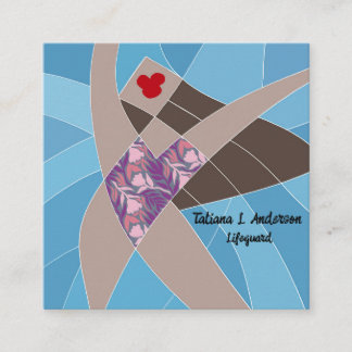 Tarjeta de visita Beach Babe Lifeguard