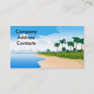 Tarjeta De Visita beach_day, CompanyAddressContacts