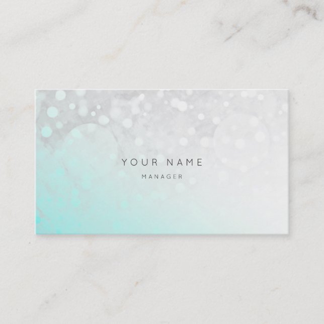 Tarjeta De Visita Beach Ocean Gry White Grungy Ombre White Vip (Anverso)