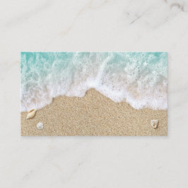 Tarjeta De Visita Beach Waves Sandy Toes Salty Kiss Business Card