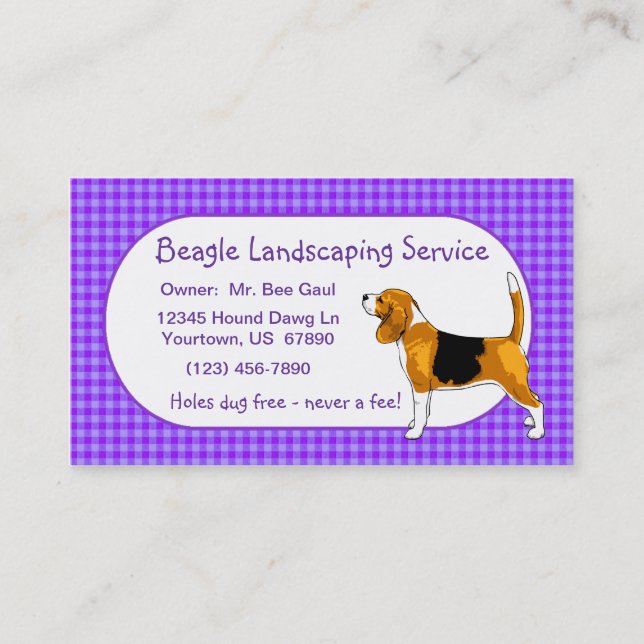 Tarjeta De Visita Beagle Business Card
