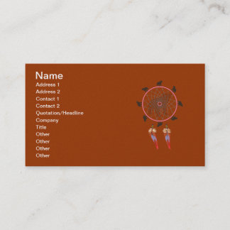 Tarjeta De Visita Bear Dream Catcher